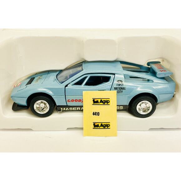 Shinsei Jet Machines Maserati Merak SS Blue 1:39 Diecast 4410 New - Picture 2 of 10